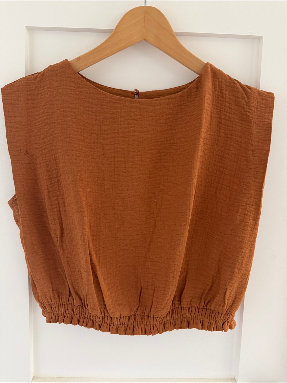 Target Women's Rust Tank Top with Elastic Hem